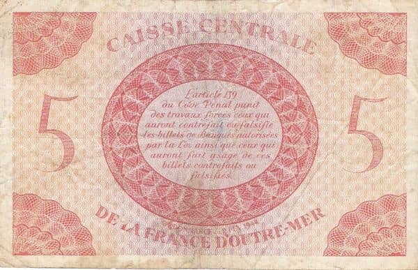 5 Francs from French Equatorial Africa