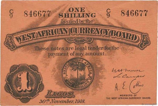 1 Shilling from British West Africa
