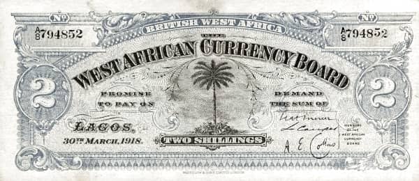 2 Shillings from British West Africa