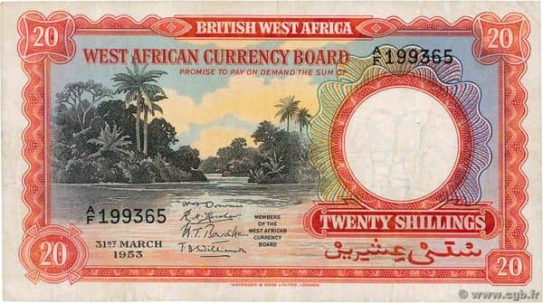 20 Shillings from British West Africa