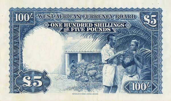 100 Shillings from British West Africa