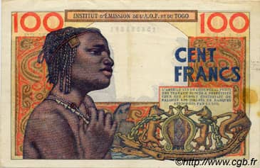 100 Francs from French West Africa