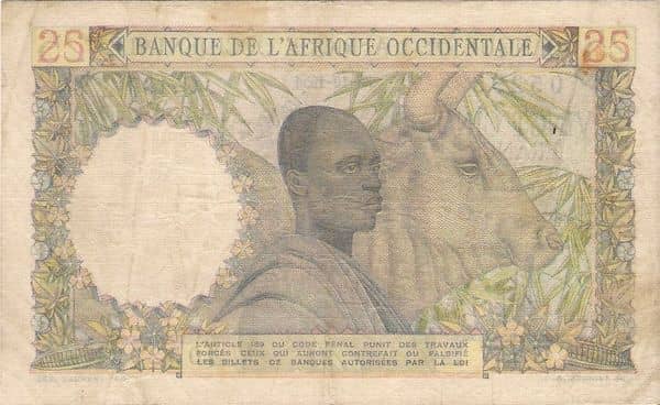 25 Francs from French West Africa