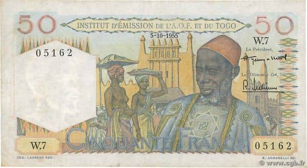 50 Francs from French West Africa