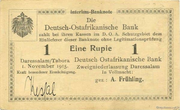 1 Rupie from German East Africa
