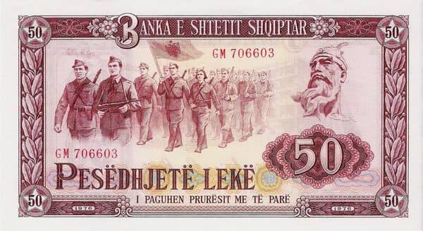 50 Leke from Albania