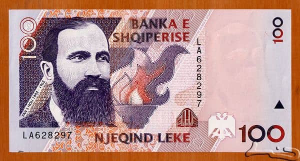 100 Lekë from Albania