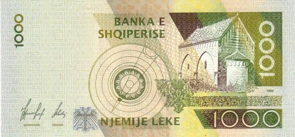 1000 Lekë from Albania