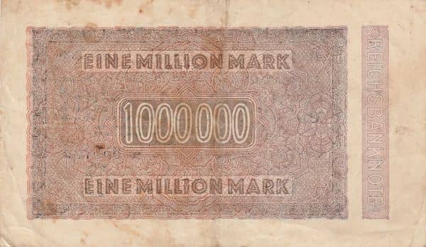 1000000 Mark Reichsbanknote from Germany-Empire
