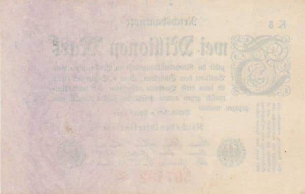 2000000 Mark Reichsbanknote from Germany-Empire
