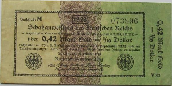 0.42 Goldmark from Germany-Empire