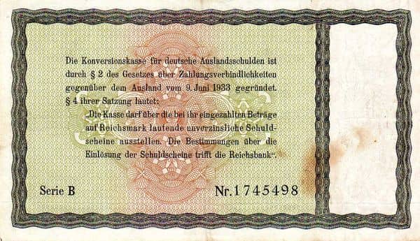 5 Reichsmark Konversionskasse from Germany-Empire