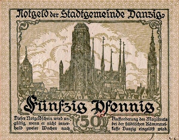 50 Pfennig from Germany-Notgeld