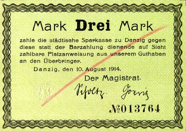 3 Mark from Germany-Notgeld