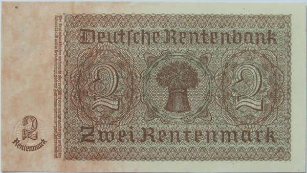 2 Deutsche Mark from Germany-Democratic Republic