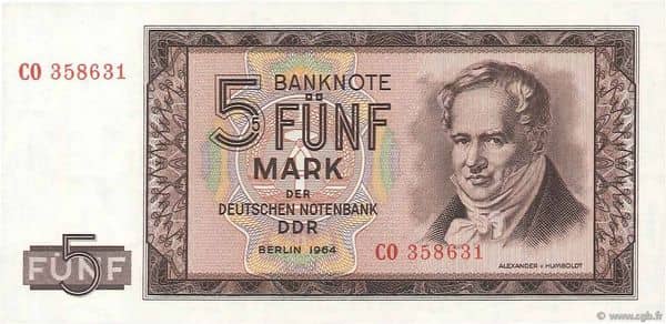 5 Mark from Germany-Democratic Republic