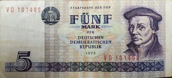 5 Mark from Germany-Democratic Republic