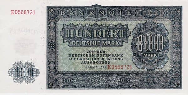 100 Deutsche Mark from Germany-Democratic Republic