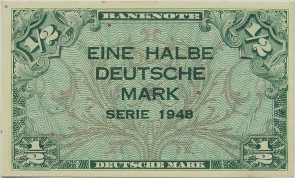 ½ Deutsche Mark from Germany-Federal Rep.