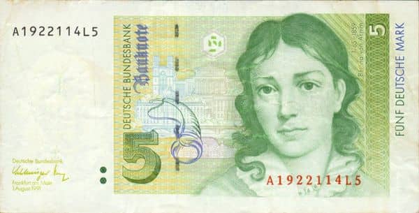 5 Deutsche Mark from Germany-Federal Rep.