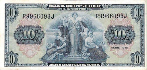 10 Deutsche Mark from Germany-Federal Rep.