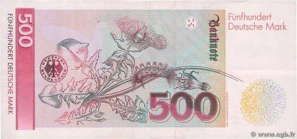 500 Deutsche Mark from Germany-Federal Rep.