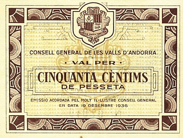 50 Cèntims from Andorra