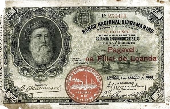 2500 Réis from Angola