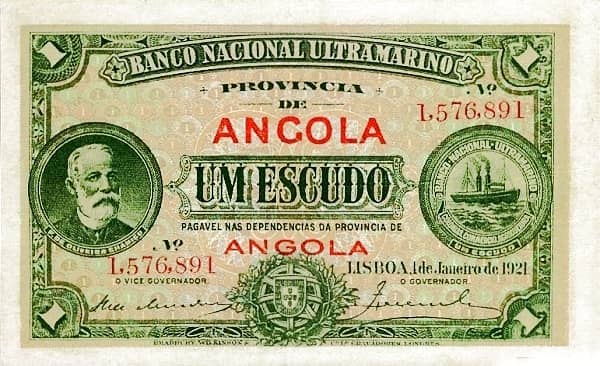 1 Escudo from Angola