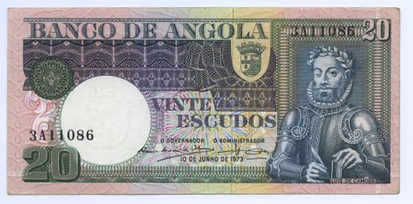 20 Escudos from Angola