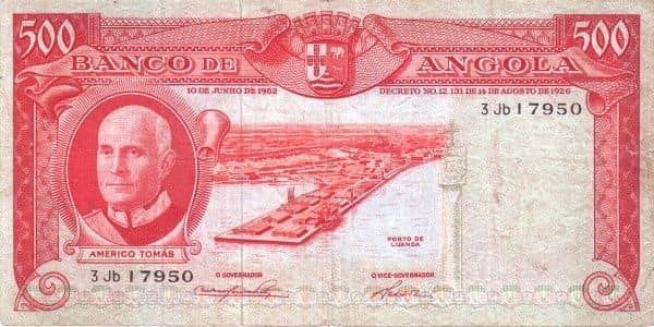 500 Escudos from Angola