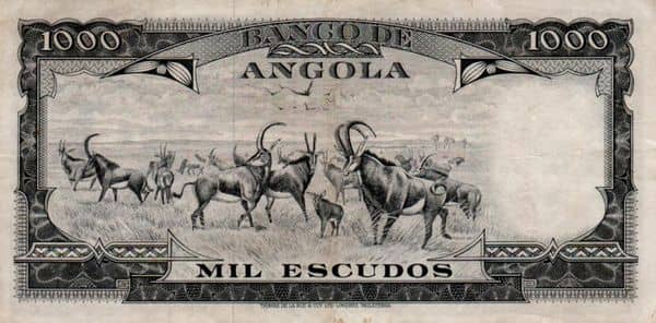 1000 Escudos from Angola
