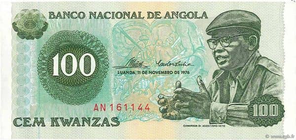 100 Kwanzas (Date of Independence) from Angola