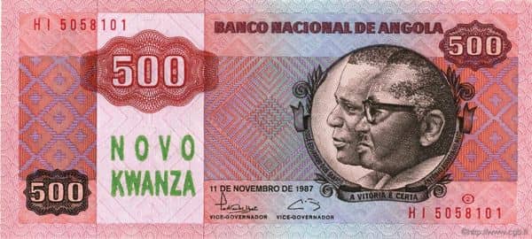 500 Novo Kwanzas from Angola