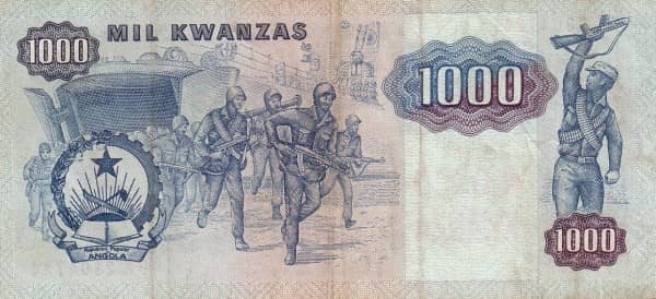 1000 Novo Kwanzas from Angola