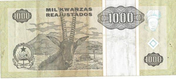 1000 Kwanzas from Angola