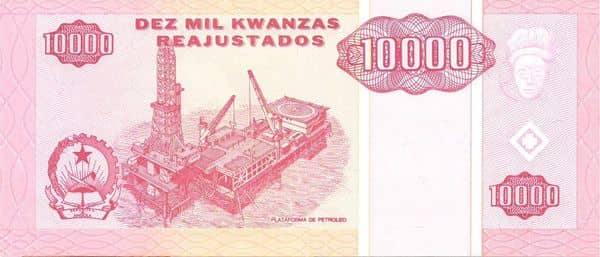 10000 Kwanzas from Angola