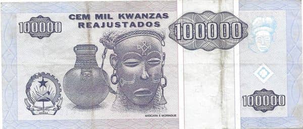 100000 Kwanzas from Angola