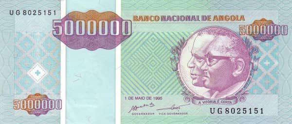 5000000 Kwanzas from Angola