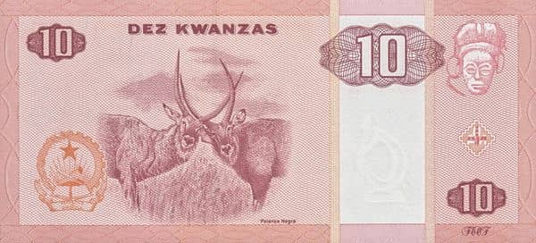 10 Kwanzas from Angola