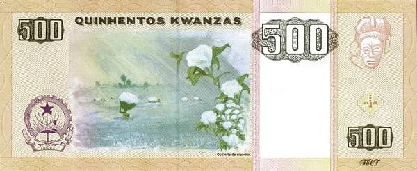 500 Kwanzas from Angola