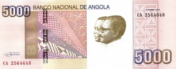 5000 Kwanzas from Angola