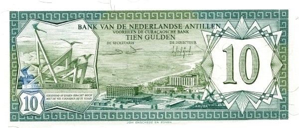 10 Gulden from Netherlands Antilles