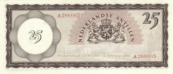 25 Gulden from Netherlands Antilles