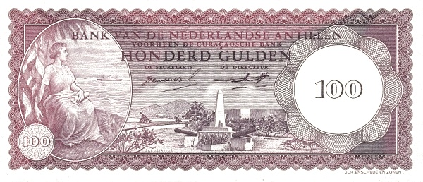 100 Gulden from Netherlands Antilles