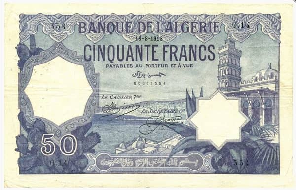 50 Francs from Algeria