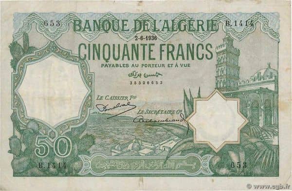 50 Francs from Algeria