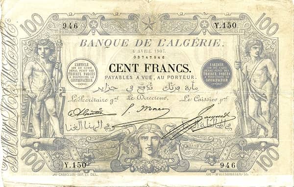 100 Francs from Algeria