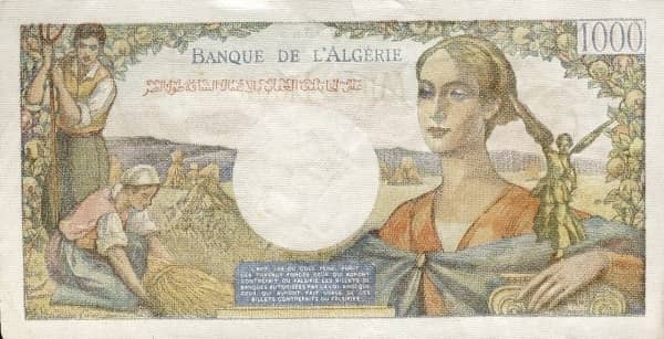1000 Francs from Algeria