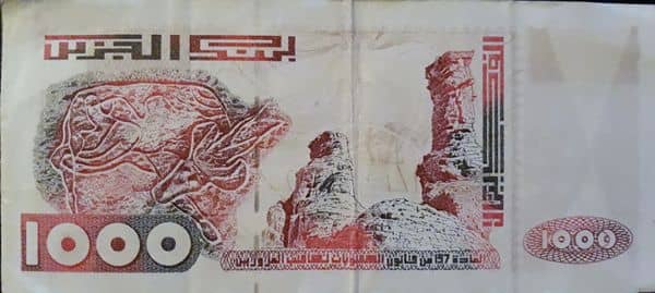 1000 Dinars from Algeria
